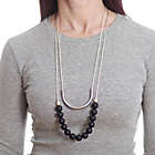 Alternate image 3 for Anjie+ash&reg; Prince + Broadway Fashion Teething Necklace Set in Gray/Black