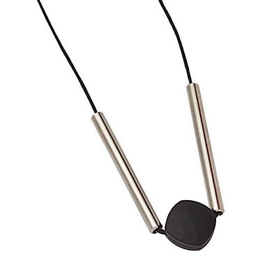 Anjie + Ash Mercer Street Teething Necklace in Black. View a larger version of this product image.