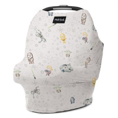 Milk Snob Multi Use Star Wars Little Galaxy Car Seat Cover In Ivory Buybuy Baby