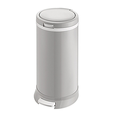Bubula&trade; Step Steel Diaper Pail in Grey. View a larger version of this product image.