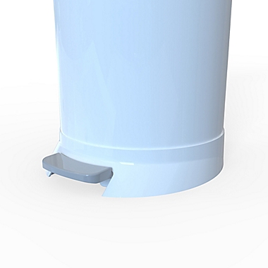 Bubula&trade; Step Steel Diaper Pail in White. View a larger version of this product image.