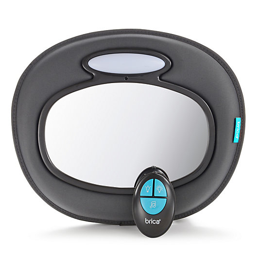 Alternate image 1 for Brica® Night Light™ Baby-In-Sight® Musical Mirror in Black