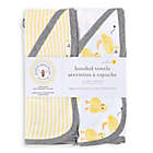 Alternate image 1 for Burt&#39;s Bees Baby&reg; 2-Pack Organic Cotton Hooded Towels in Sun