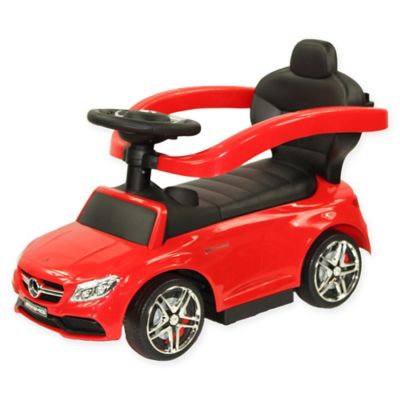 Evezo Mercedes AMG C63 Coupe Ride-On Push Car in Red