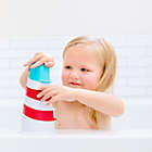Alternate image 3 for Ubbi&reg; 6-Piece Lighthouse Stacking Cups Bath Toy in Red/White/Blue