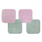 Alternate image 0 for Neat Solutions&reg; 4-Pack Woven Elephant Washcloths in Pink/Grey