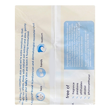 Aveeno&reg; 168-Count Baby Sensitive Wipes. View a larger version of this product image.