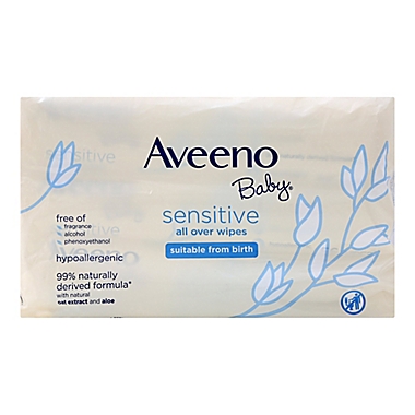Aveeno&reg; 168-Count Baby Sensitive Wipes. View a larger version of this product image.