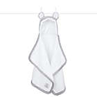 Alternate image 1 for Little Giraffe&reg; Chenille Hooded Towel in Silver
