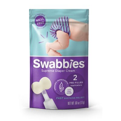 Swabbies&reg; Supreme Diaper Cream 2 Pre-Filled Applicators