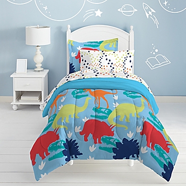 Dream Factory Dinosaur Twin Comforter Set. View a larger version of this product image.