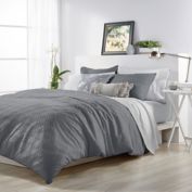 Microsculpt&auml; Ogee King Comforter Set in Charcoal