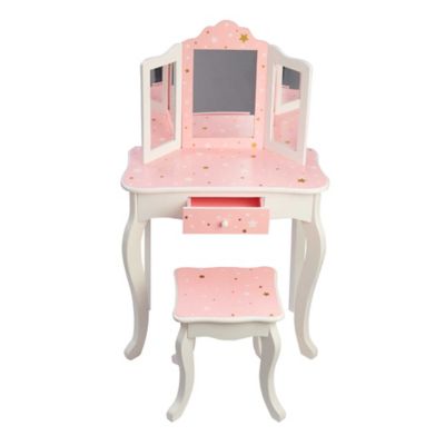 Fantasy Fields by Teamson Kids Twinkle Star Toy Vanity Set in Pink