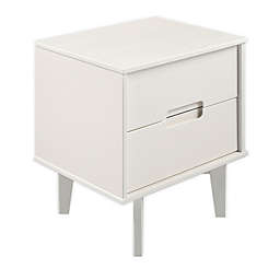 Forest Gate™ Diana 2-Drawer Solid Wood Nightstand in White