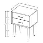 Alternate image 4 for Forest Gate&trade; Olivia 2-Drawer Side Table in Grey