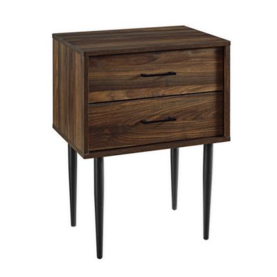 Forest Gate&trade; Olivia 2-Drawer Side Table in Walnut