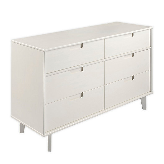 Alternate image 1 for Forest Gate™ Diana 6-Drawer Solid Wood Dresser in White