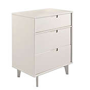 Forest Gate&trade; Diana Solid Wood 3-Drawer Dresser in White