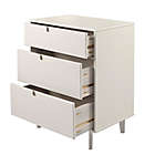 Alternate image 3 for Forest Gate&trade; Diana Solid Wood 3-Drawer Dresser in White