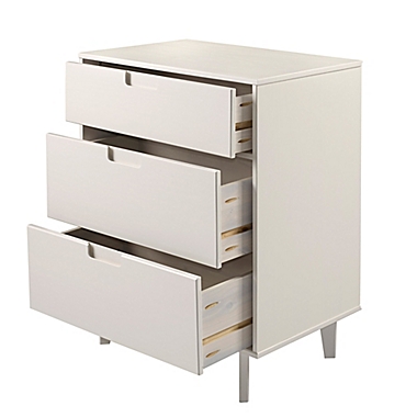 Forest Gate&trade; Diana Solid Wood 3-Drawer Dresser in White. View a larger version of this product image.