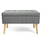 Alternate image 0 for Humble Crew Rectangular Storage Fabric Ottoman Bench in Grey