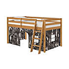 Alternate image 0 for Alaterre Furniture Roxy Junior Loft Bed in Cinnamon with Grey Camo Playhouse Tent