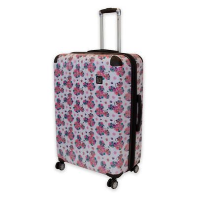 ful� Disney� Minnie Floral 25-Inch Hard Side Spinner Checked Luggage in ... picture picture