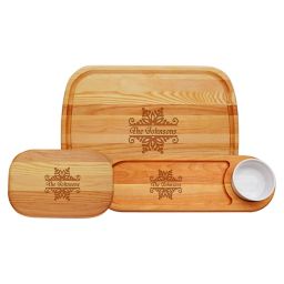 Carved Solutions Everyday Snowflake Cutting Board and Serving Board Collection