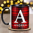 Alternate image 0 for Christmas Plaid 11 oz. Coffee Mug in Black