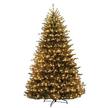 Puleo International 7.5-Foot Canadian Balsam Fir Pre-Lit Christmas Tree with Clear Lights. View a larger version of this product image.