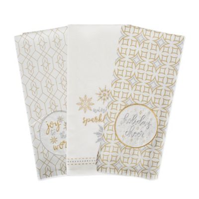 winter dish towels