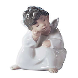 Lladró Angel Thinking Porcelain Figurine