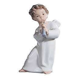 Lladró Angel with Flute Porcelain Figurine