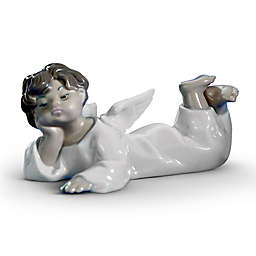 Lladró Angel Laying Down Porcelain Figurine