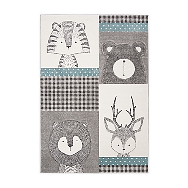 Safavieh Carousel Kids Zoo Area Rug in Grey. View a larger version of this product image.