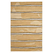 Martha Stewart by Safavieh Chalk Stripe 4&#39; x 6&#39; Area Rug in Gold