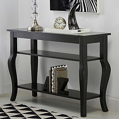 Kate and Laurel&trade; Lillian Console Table in Black. View a larger version of this product image.