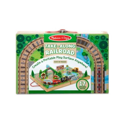 wooden block railroad game