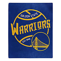 NBA Golden State Warriors Super-Plush Raschel Throw Blanket