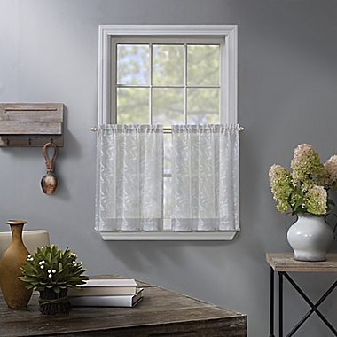 Fairview 36-Inch Window Curtain Tiers in White (Set of 2). View a larger version of this product image.