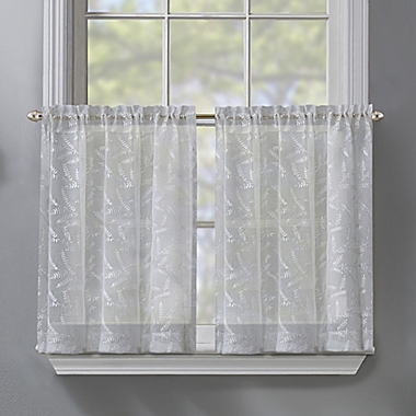 Fairview 36-Inch Window Curtain Tiers in White (Set of 2). View a larger version of this product image.