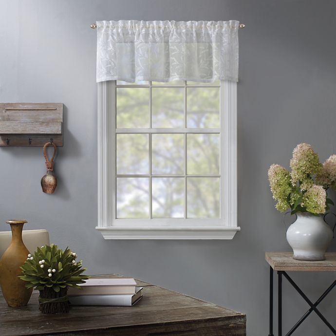 Fairview Window Valance in White Bed Bath and Beyond Canada