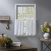 Linden 36-Inch Window Curtain Tier Pair in White