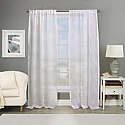 Southport Rod Pocket Embroidered Window Curtain Panel (Single)