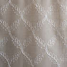 Alternate image 1 for Enchantment Ogee Embroidered 2-Pack Window Curtain Swag Valance in Linen