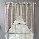 Alternate image 2 for Enchantment Ogee Embroidered 2-Pack Window Curtain Swag Valance in Linen