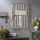 Alternate image 3 for Enchantment Ogee Embroidered 2-Pack Window Curtain Swag Valance in Linen