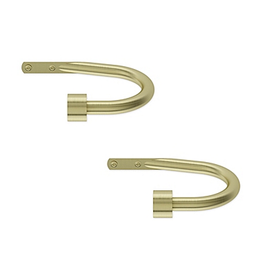 Umbra&reg; Cappa Holdbacks in Brass (Set of 2). View a larger version of this product image.