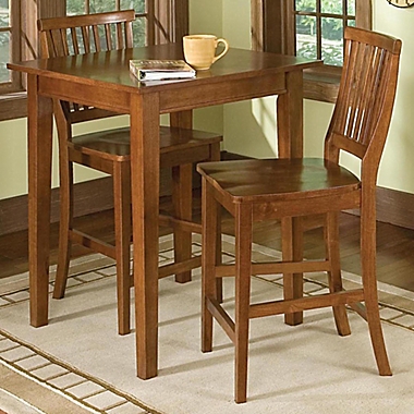 Home Styles Arts & Crafts 3-Piece Bistro Set in Oak. View a larger version of this product image.
