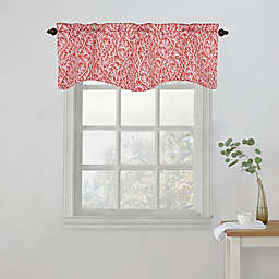 Oceana Scalloped Valance in Coral